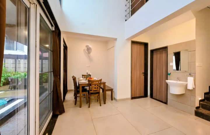 Villa No. 6 · Thoughtfully Designed 3BHK · Private Pool · Lonavala · Sleeps 12 - 4