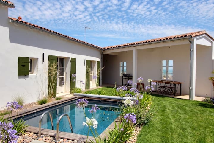 Villa Vue Mer :ÎLe De Ré, Pont & Océan Panoramique - La Flotte