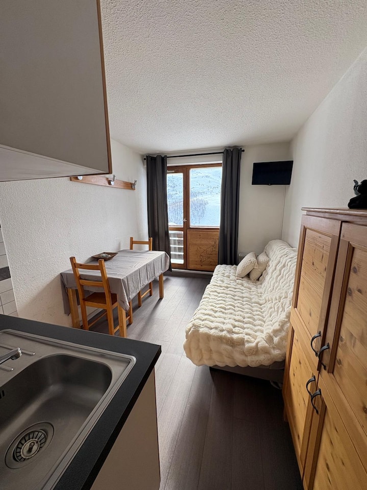 Cosy 2 Pièces - 4 Pers - Skis Aux Pieds - 法國