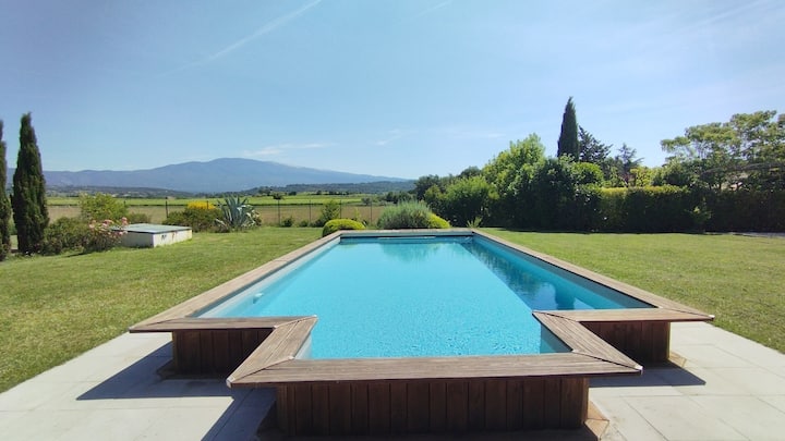 Mas Provençal Xviiie S. Avec Vue Sur Mont Ventoux - Mazan