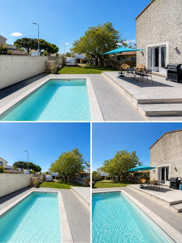 Maison Familiale Et Piscine Au Coeur De Gallician - Vauvert