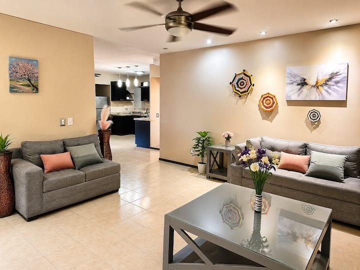 Hermoso Dpto.2 Rec/7personas/bbva/fundidora/wifi - Monterrey