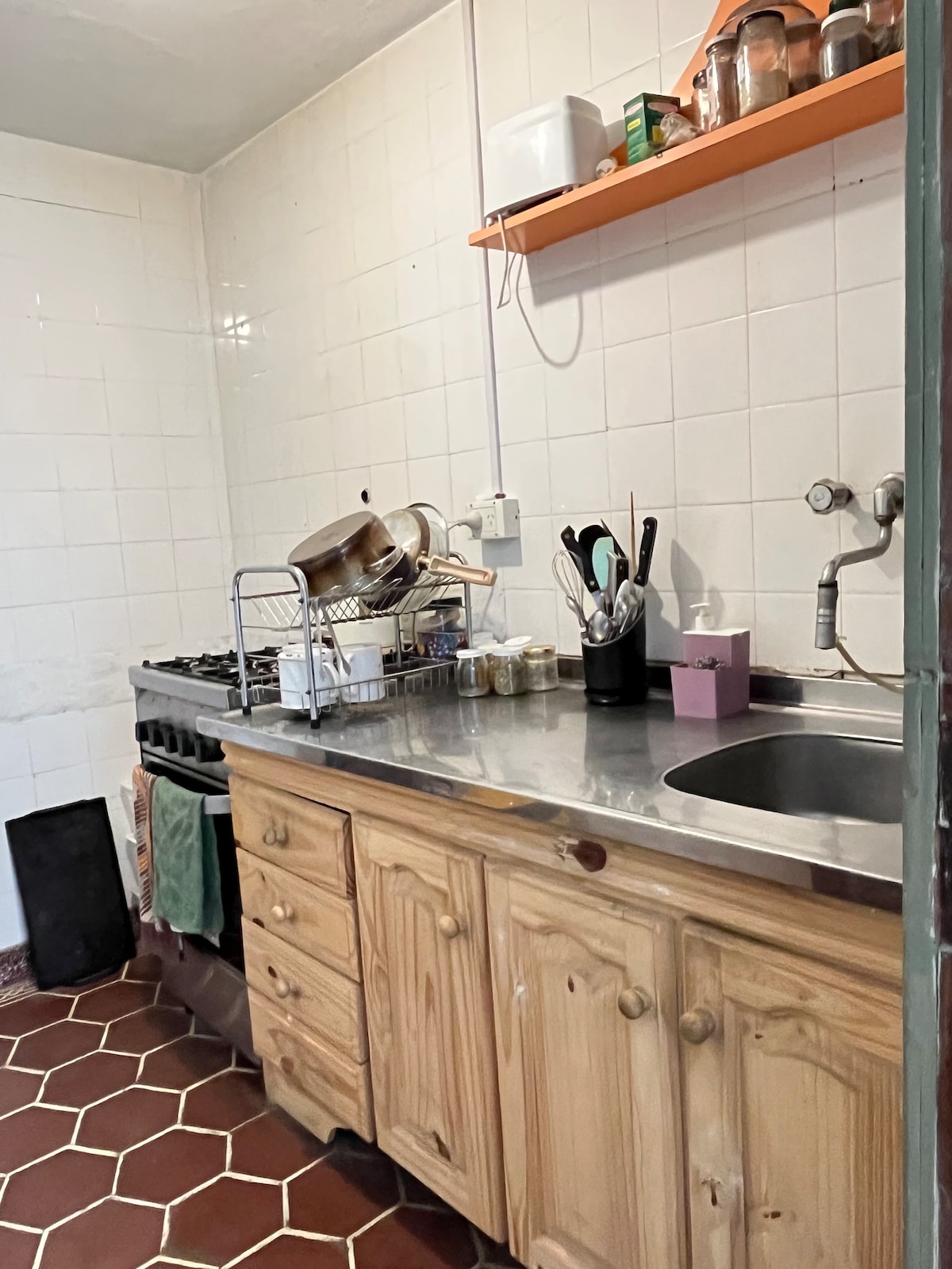 Quarto com banheiro compartilhado em casa na região central de Balvanera
