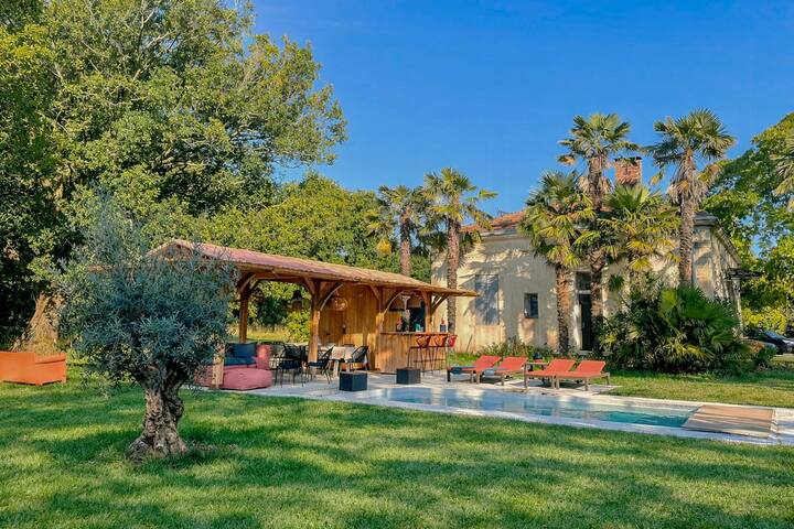Villa Américaine Avec Piscine à Montalivet - Vendays-Montalivet