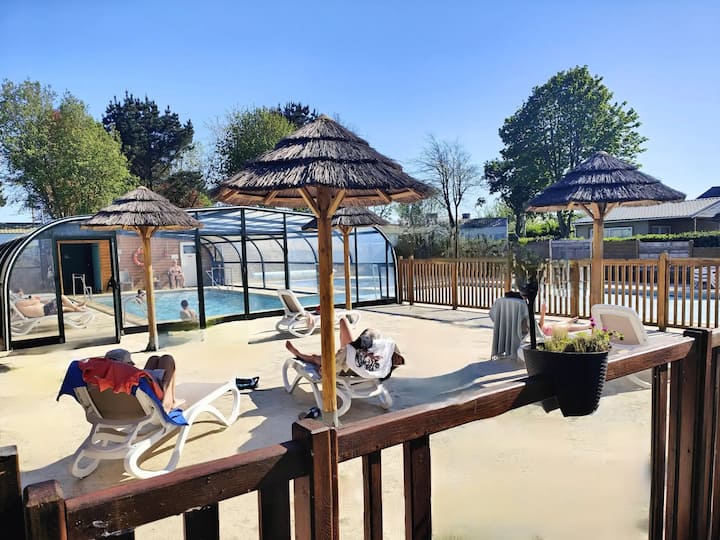 Zecamping 3* Mobil Home 27m² Piscine - Plougrescant