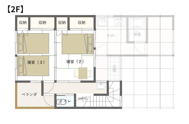 【3月new Open】千葉県館山市貸切1戸建て/最大8名ok/港まで徒歩2分/釣りにもゴルフにも! - 南房総市