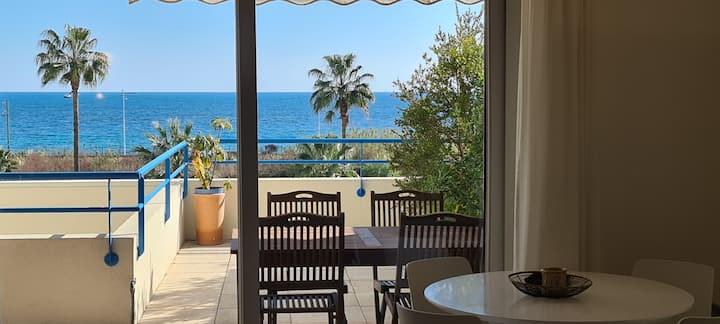 Front De Mer, Piscine, Plage, Terrasse, Parking - Antibes