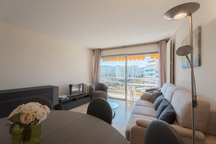 Vue Marina-piscine-sécurisé -Standing- 8 Mn Cannes - Mandelieu-la-Napoule