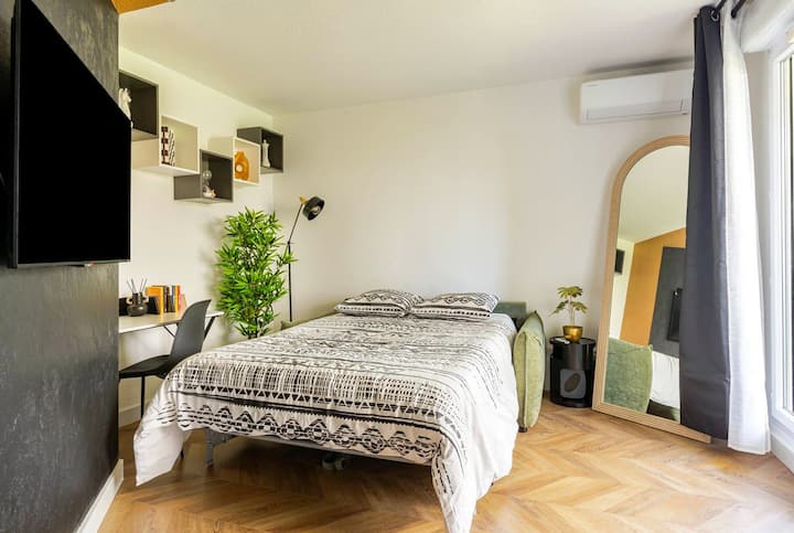 Premium Terrasse~parking~piscine~part-dieu à 15min - Villeurbanne