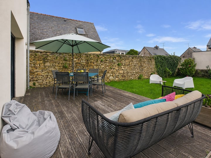 Maison 6 Pers, Jardin, Commerces à Pied - Bénodet