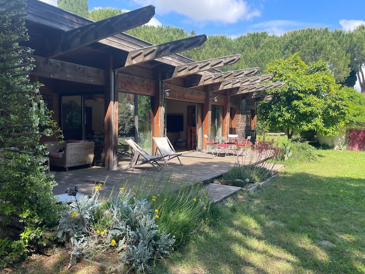 Maison En Bois Nichée Dans Un éCrin De Verdure - Baillargues