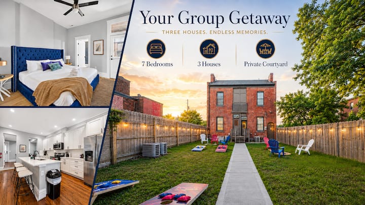Large Group Home Soulard | 7br | Wedding Weekends - Saint-Louis, MO