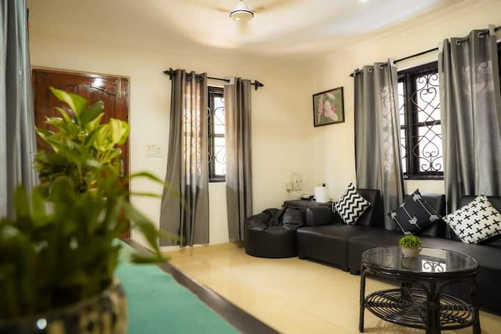 Casa Palma 3bhk 1.5kms To Betalbatim Beach - Colva