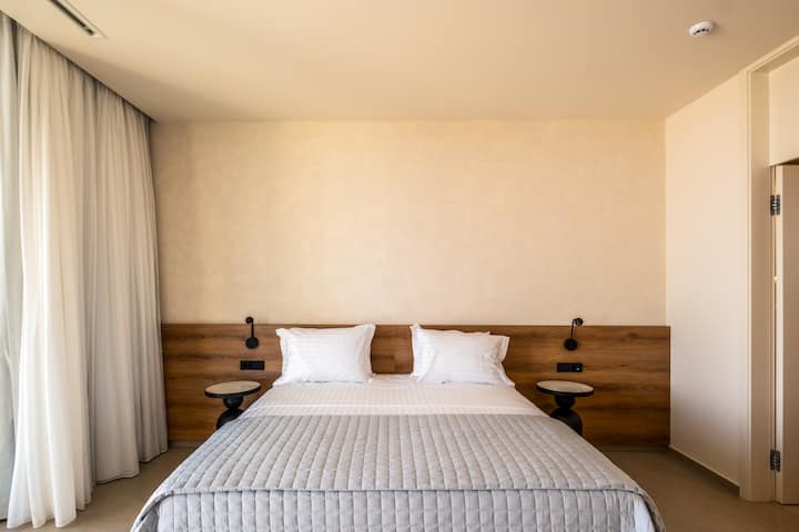 Villa 2 - First Floor - Bedroom 5 with queen bed, ensuite bathroom and balcony access