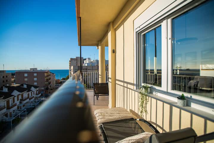 Nový Moderní Apartmán U Pláže S Výhledem Na Moře - Santa Pola
