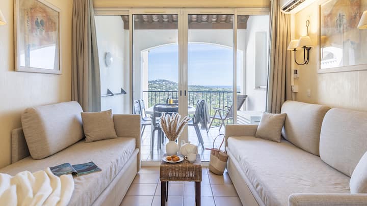 Pierre&vacances-apt 6p- 1ch-terrasse-vue Mer-clim - Grimaud