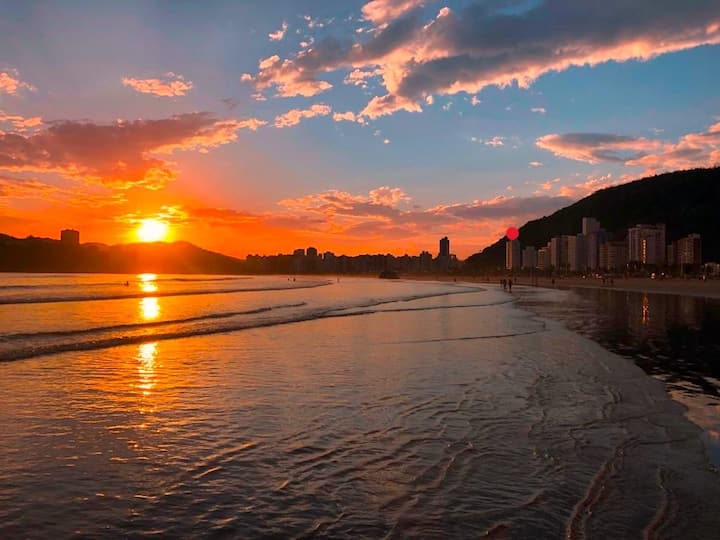 Apartamento Vista Mar - Conforto A Passos Da Praia - Santos