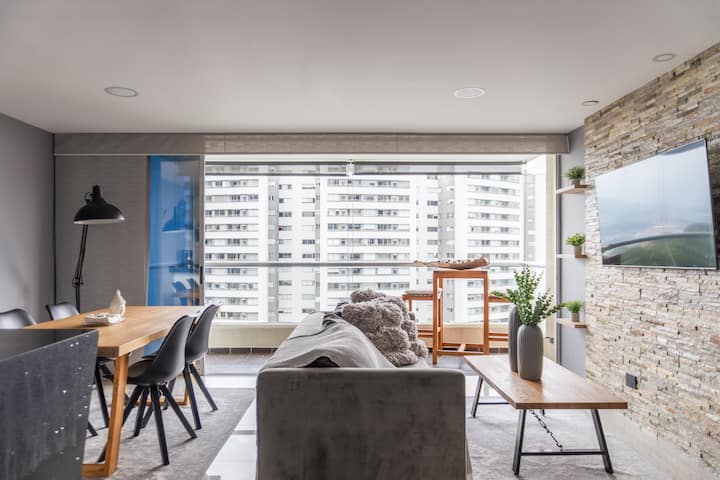 Elegant Apt 3br Near Provenza, Pool/view/secure/ac - Medellín