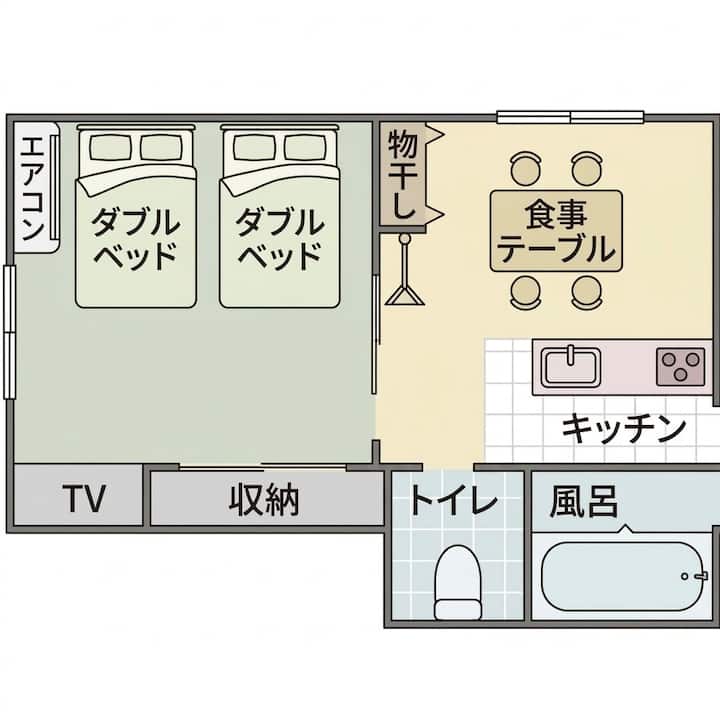Kawagoe｜4ppl｜ikebukuro 25min｜weekly & Long Stay - 사카도시
