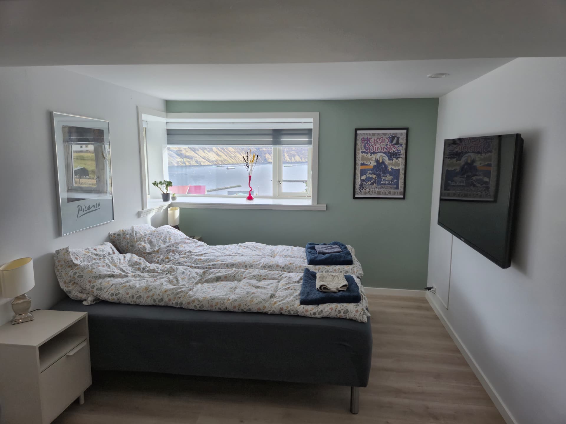 Basement apartment with a great view.