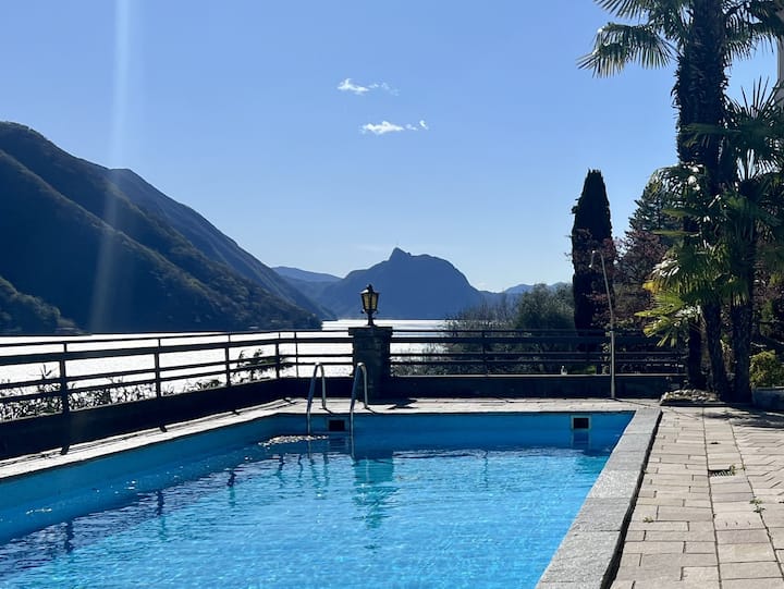 Exclusive Penthouse The View-lake Lugano-with Pool - Lugano