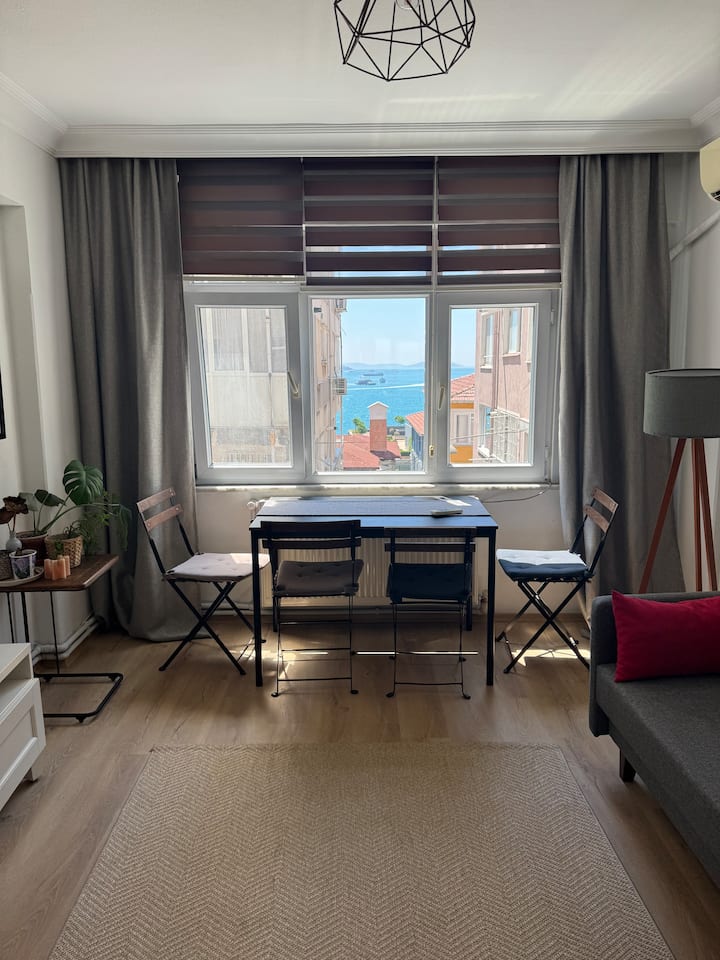 Deniz Manzaralı 2+1 Daire. Cihangirde Güzel Konum - Balmumcu
