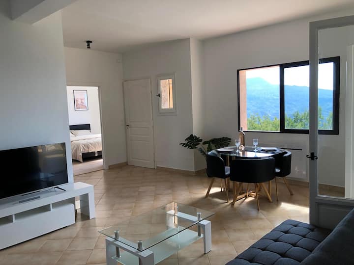 French Riviera Near Nice 4p In Villa Sea Montain - Carros