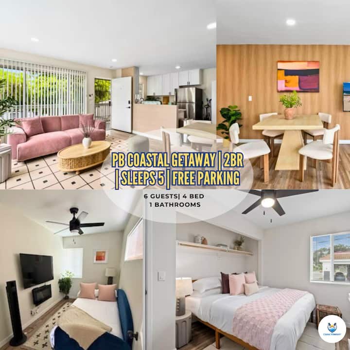 5 Min Drive To Beach &Bay | Sleeps 6- Free Parking - San Diego, CA