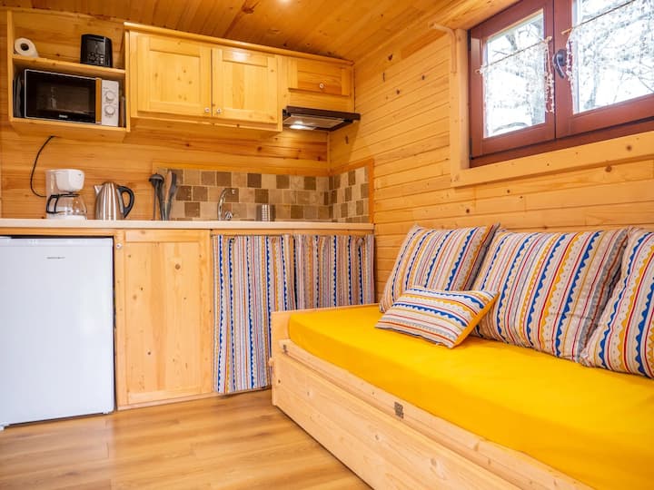 Roulotte Rouges-gorges · Glamping · Ferme Ariège - Mirepoix