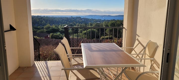 Appartement Climatisé Vue Mer Les Restanques - Cogolin