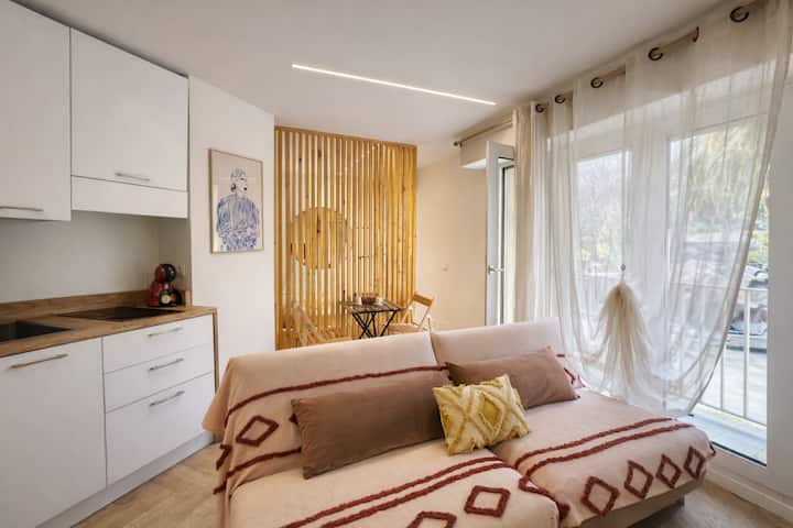 Studio Del Mar | Menton - 1 Min Dal Mare Con A/c - Menton