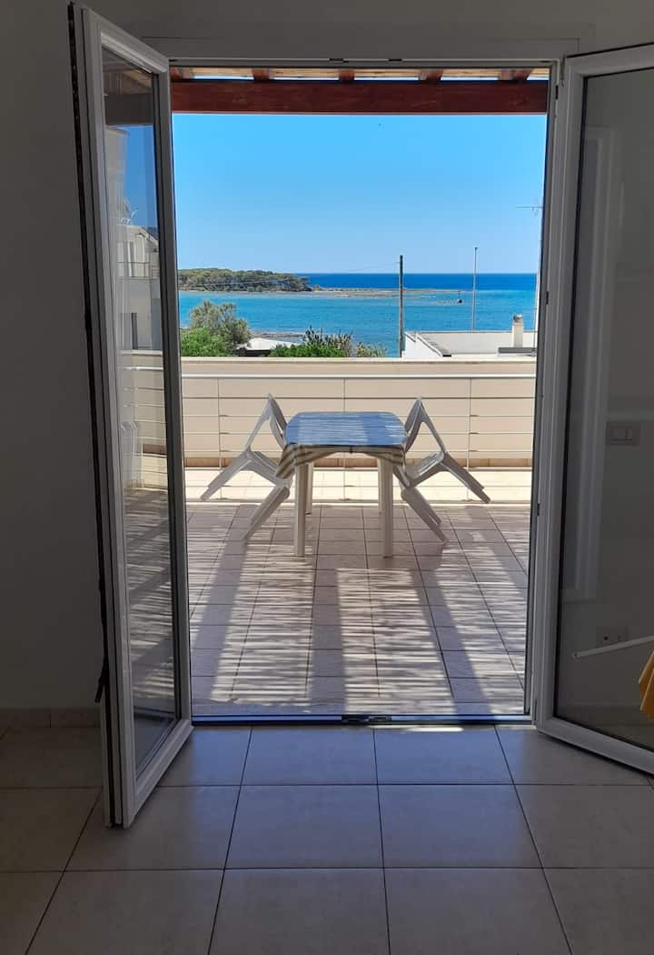 Bilocale Vista Mare A 150 Metri Dalla Spiaggia - Porto Cesareo