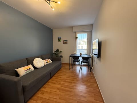 Successful Airbnb property: Cozy renovated T3 • 2 bedrooms • 100 m Roazhon Park in Bourg L'évesque La Touche Moulin Du Comte