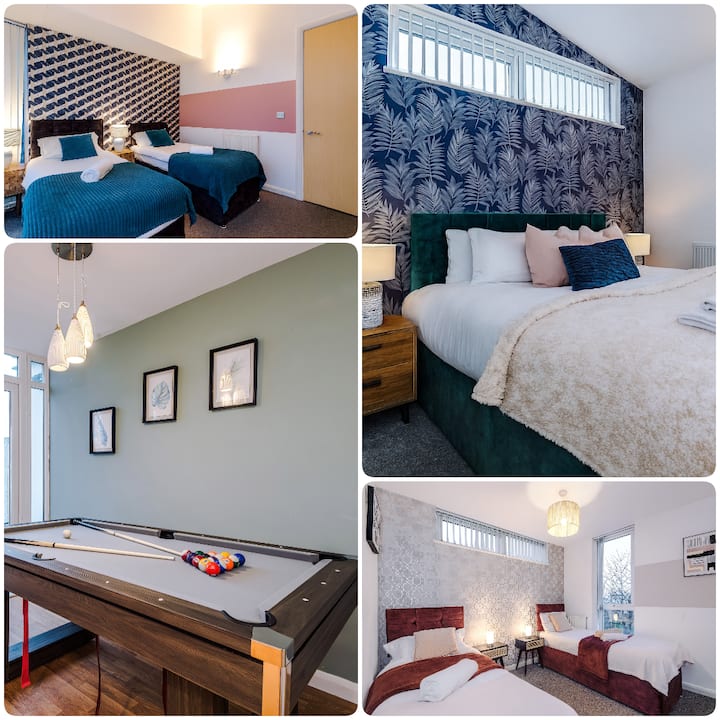 Group Stay, Sleeps 12, 2.5 Bathroom - Manchester