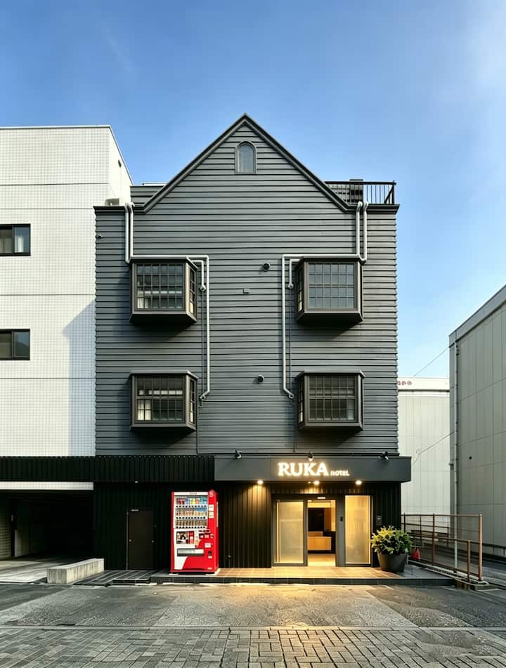 5 Beds｜RUKA 3-min Tennoji Stn｜Direct to Namba - Hotels for Rent