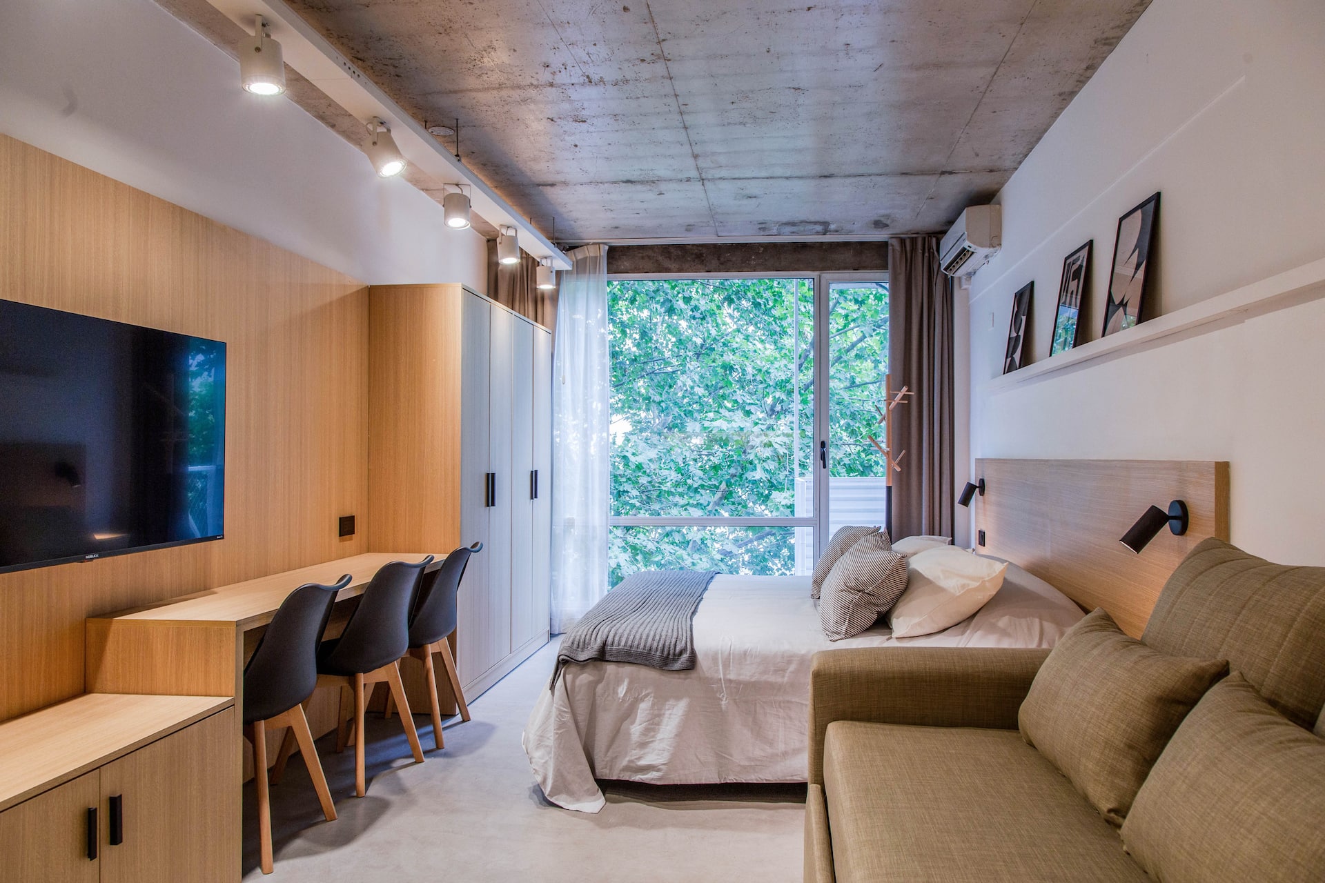 Departamento monoambiente en Recoleta con coworking y parrilla