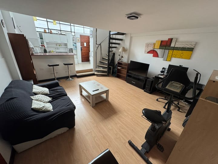 Loft grande de 1 dormitorio en Chacarita