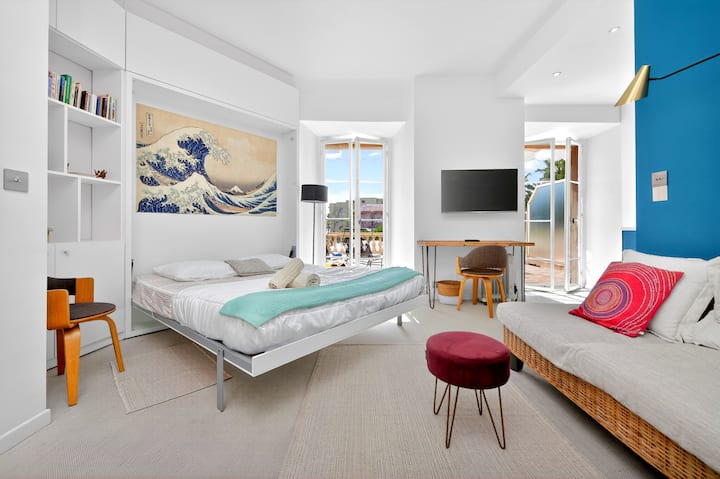 Studio Dexception, Ancien Palace, Terrasse Xxl - Menton