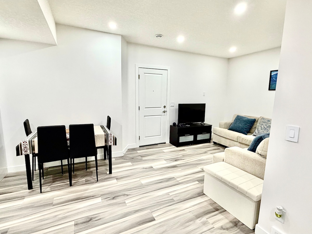 Living room of Carrington suite Calgary