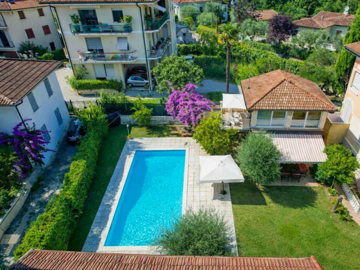 [Villa Euge] Cottage + Dépendance Avec Piscine - Toscolano Maderno