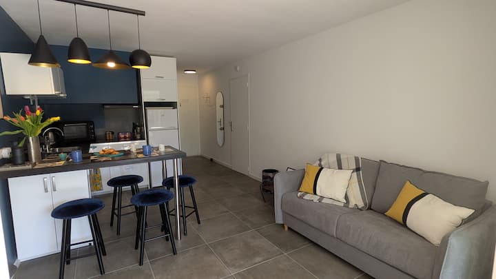 T2 Cosy Avec Jardinet, Plage à 3 Min à Pied, Clim - Saint-Cyr-sur-Mer