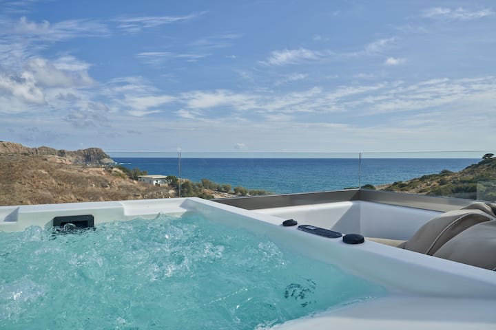 Deluxe Suite Prvt Jetted Tub Volcano Suites Milos - Milos