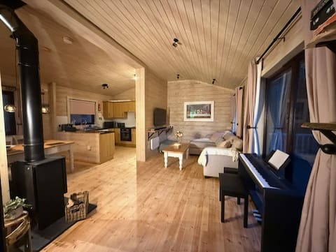 Top performing Airbnb: Luxury Forrest Lodge & Swedish Hot Tub Hideaway in Woolfardisworthy