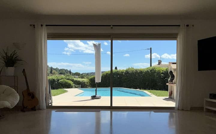 Villa 5p Jardin Piscine Wifi Clim Proche Village M - Mouans-Sartoux