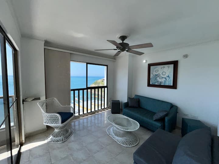 Apartamento Con Excelente Vista Al Mar 1601lu - Santa Marta, Colombia