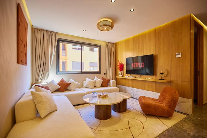 New Amazing Apart 1br Queensize, Ac & Fiber - Marrakech