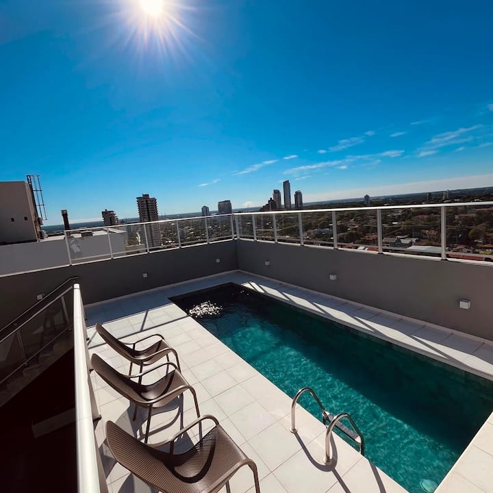 Premium Apartment With Pool & Parking - Asunción