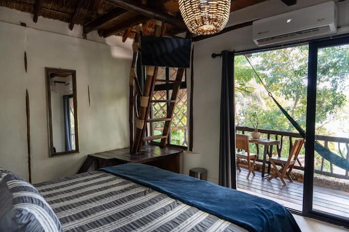 Villa Corsario. Suite. Jungle Lagoon Loft• Terrace - Bacalar