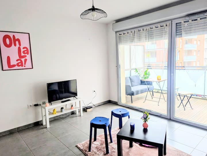 Apart Relax Avec Terrasse Et Parking - Aucamville
