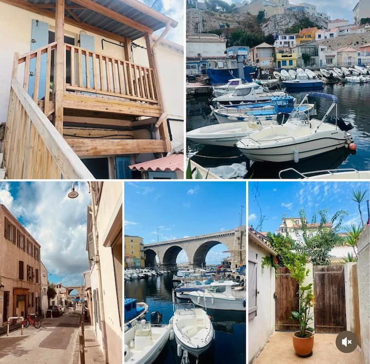 Vallon Des Auffes Loue Meublé 18m2 à 50m Du Port - Marseille